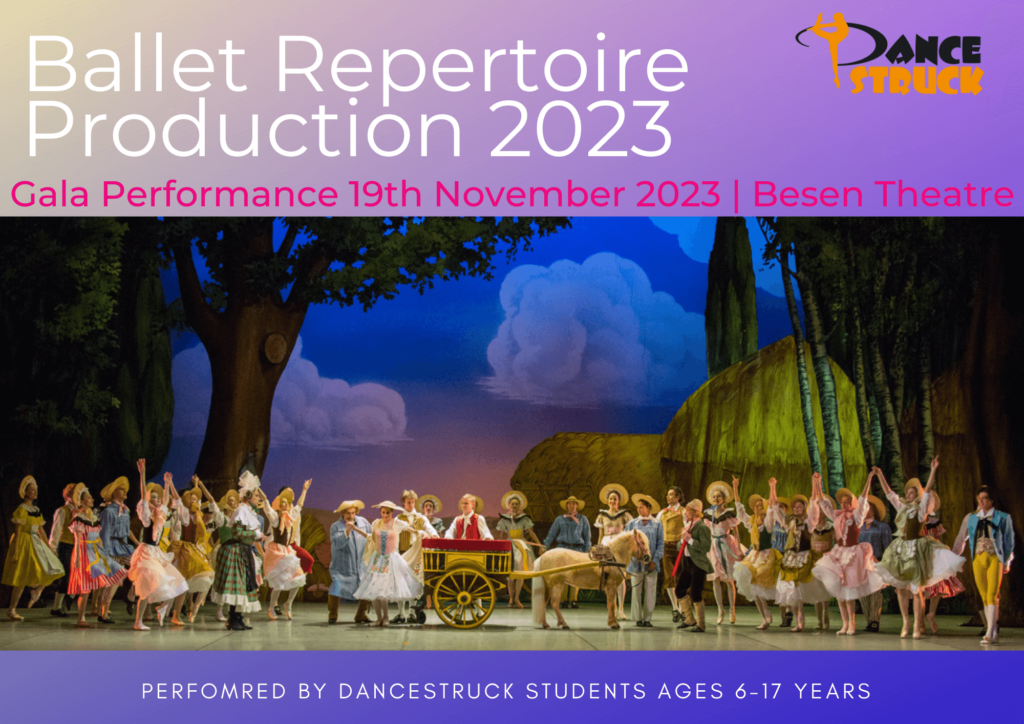 2023 Ballet Production Banner La Fille Mal Gardee